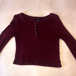 Forever 21 Maroon Crop top